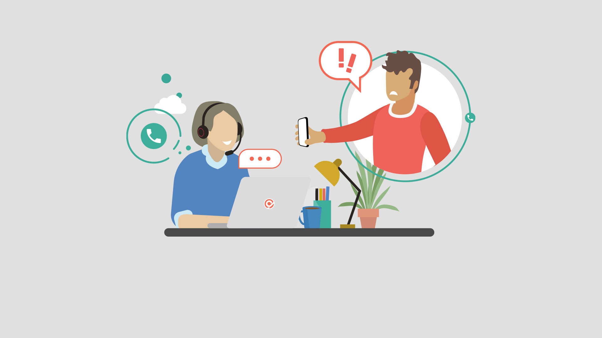 How to deal with difficult customers over the phone background image